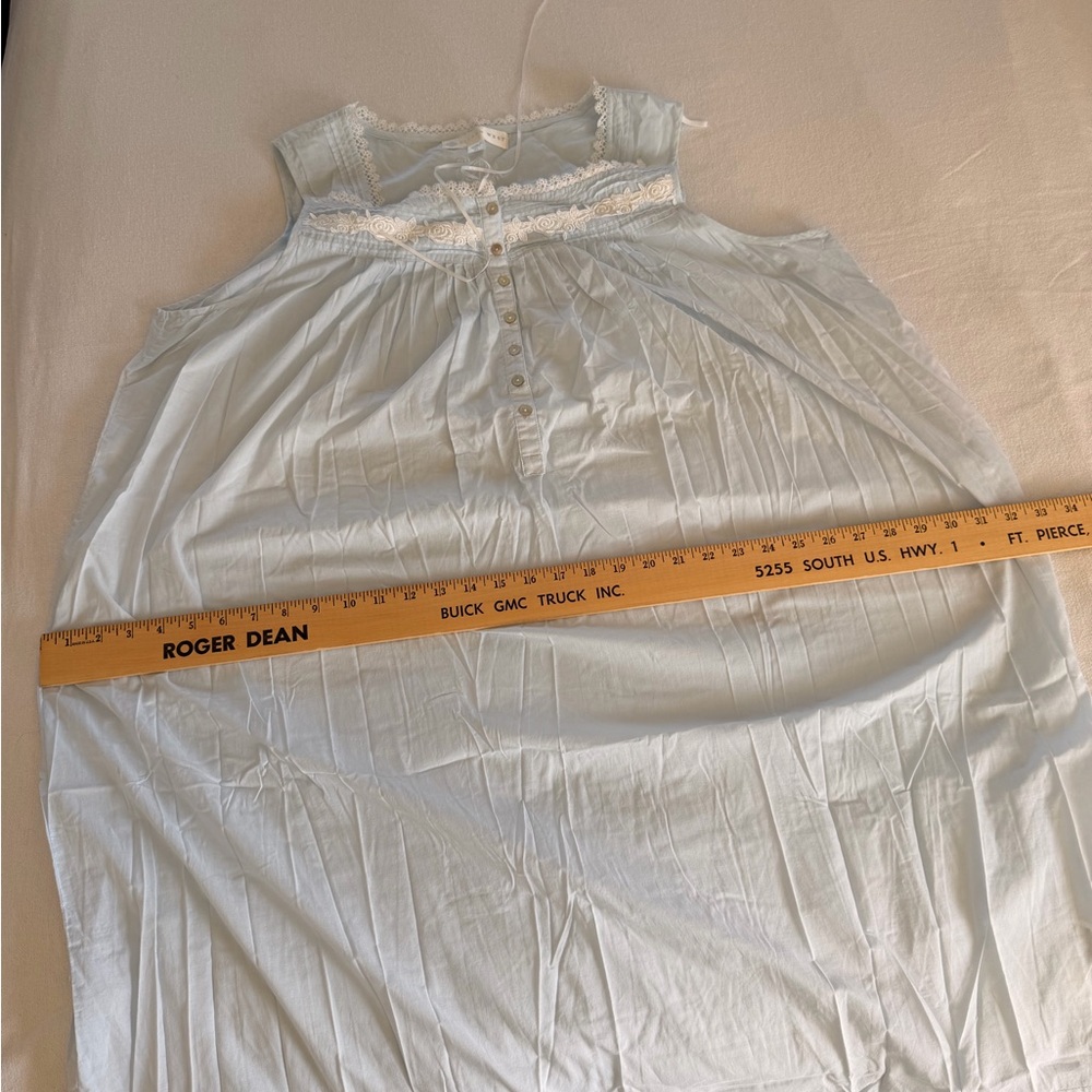 Vintage Eileen West Sleepwear Cotton Romantic Cottagecore Tradwife Nightgown XL - Picture 10 of 12